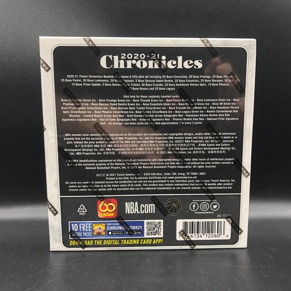 2020-21 Panini Chronicles Basketball NBA Sealed Pack Mega Box Fanatics Exclusive - Picture 3 of 4